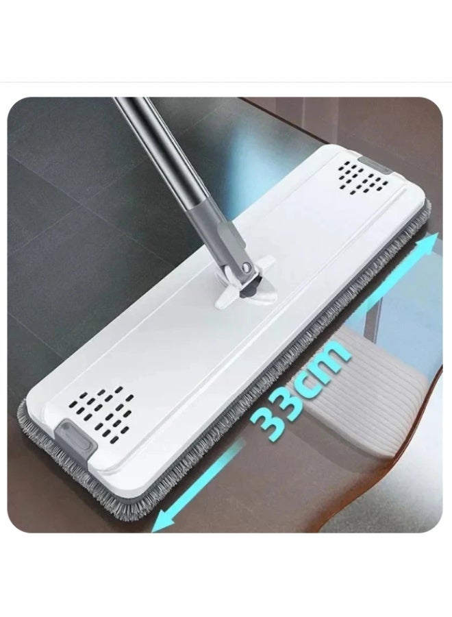 Mop and Buckets Sets, ,360° Rotating Head Squeeze Flat Mop, Flat Mop Bucket with 6 pcs Reusable Pads & 126cm Long Handle, Microfibre Mops for Cleaning Laminate Tile Hardwood Floors - Image 4